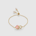 Blush Heart Rose Quartz Adjustable Bracelet