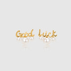 Good Luck Pearl Drop Earrings