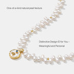 Signet Initial Pearl Necklace