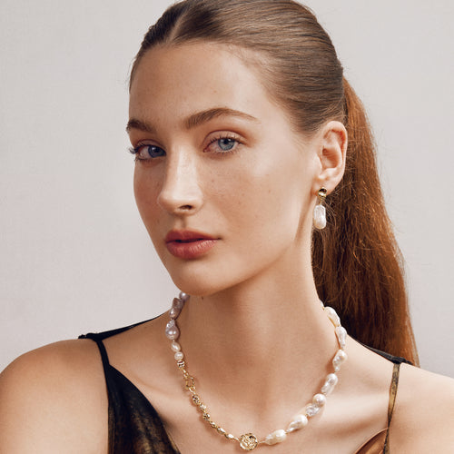 Aurora Baroque Pearl Earrings