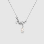 Drift Sand Silver Pearl Necklace