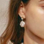 Drift Sand Baroque Pearl Earrings