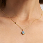 Raw Aquamarine Necklace