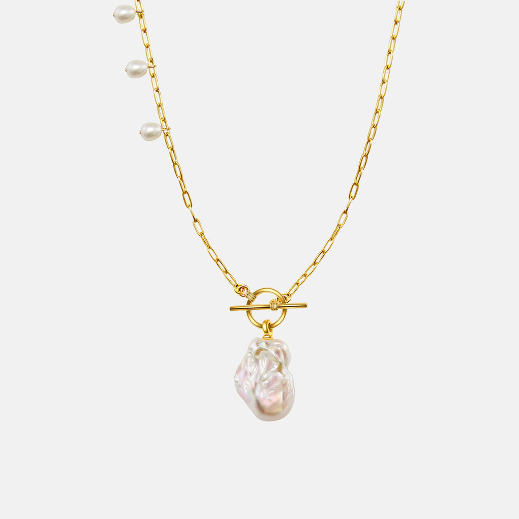 Breaking Dawn Baroque Pearl Necklace