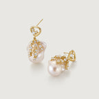 Drift Sand Baroque Pearl Earrings