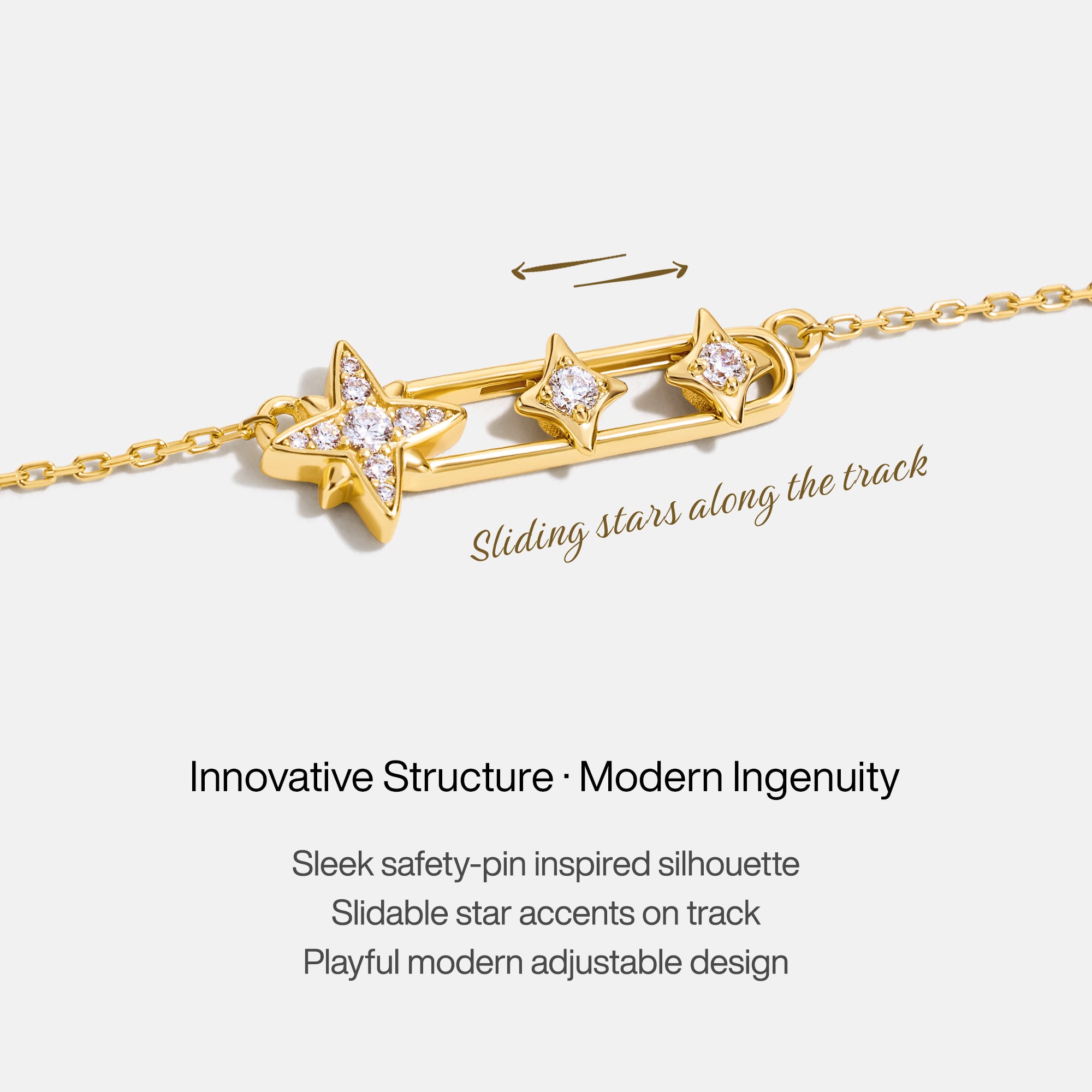 Celestial Star Paperclip Necklace
