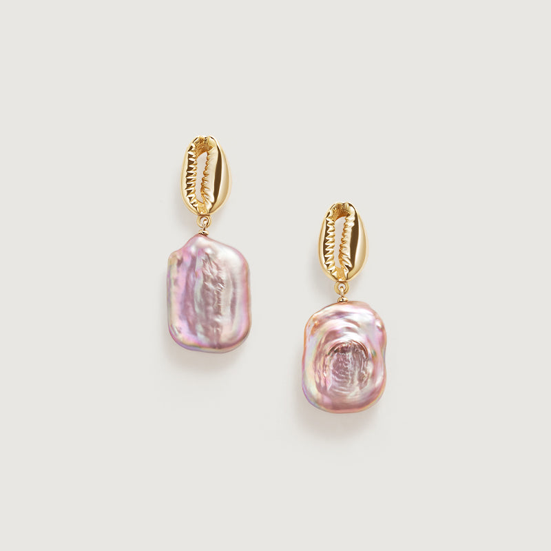 Sea Treasure Baroque Pearl Earrings