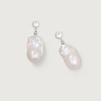 Lotus Baroque Pearl Earrings