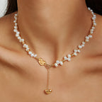 Lucky Heart Pearl Necklace