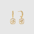 Radiant Star Hoop Earrings
