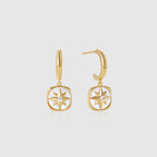 Radiant Star Hoop Earrings