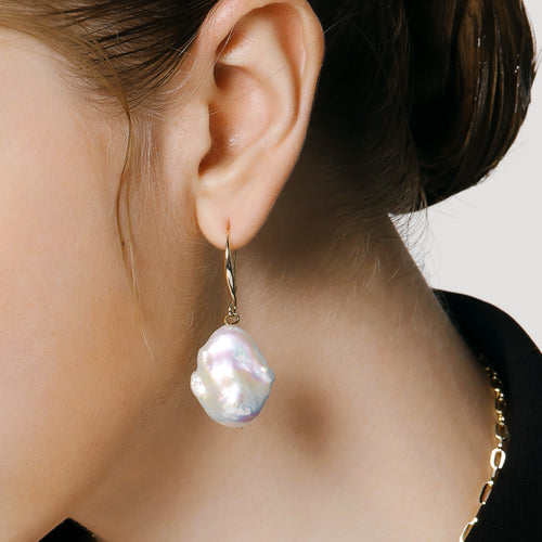 Breaking Dawn Baroque Pearl Earrings