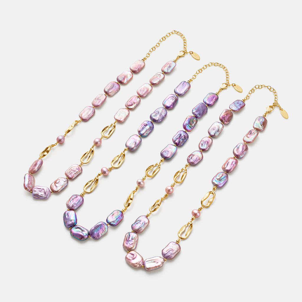 Sea Treasure Baroque Pearl Collar Necklace