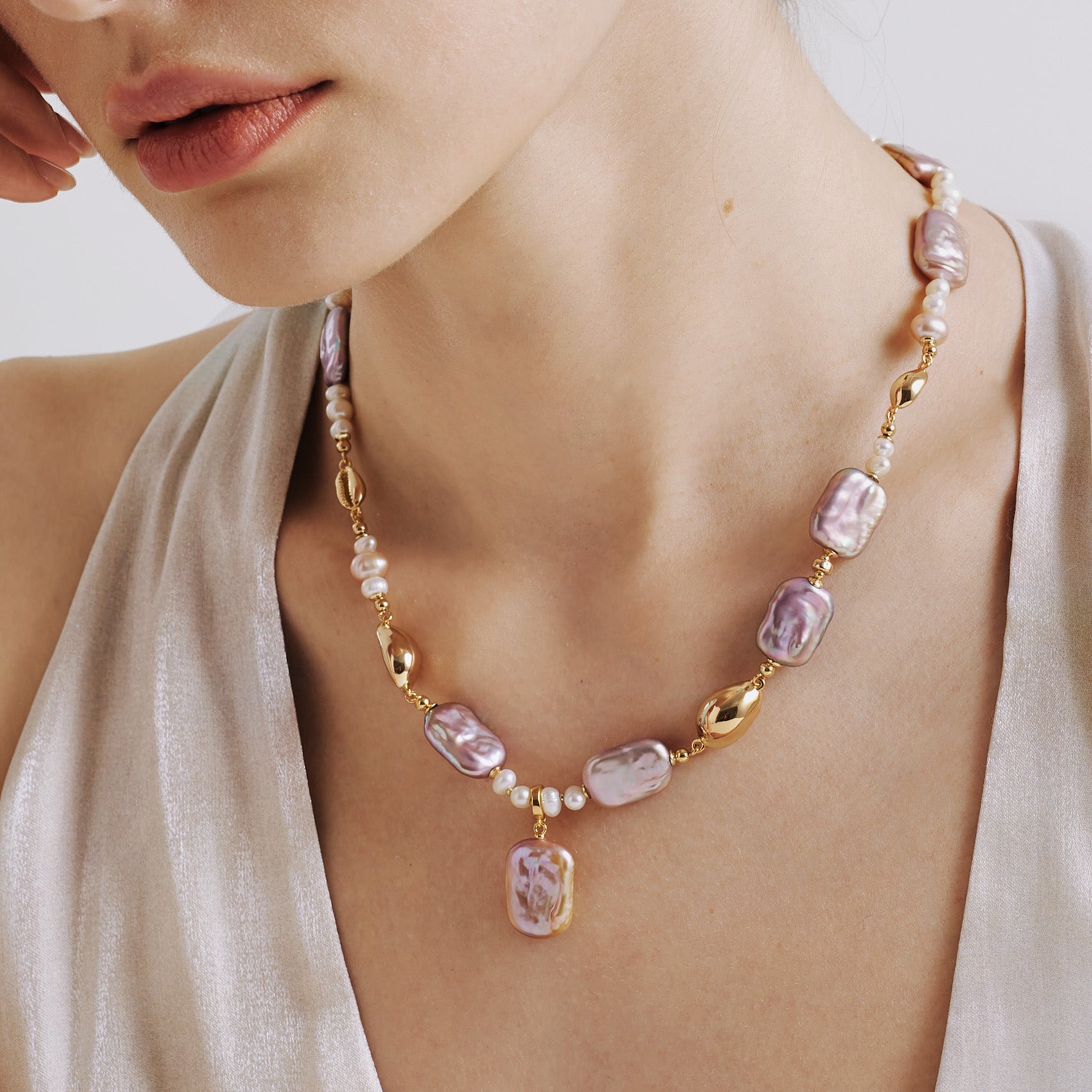 Sea Treasure Baroque Pearl Necklace