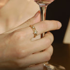 Celestial Star Paperclip Ring