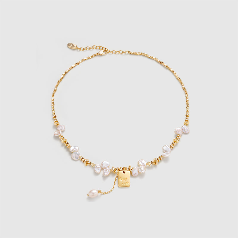 Good Luck Keshi Pearl Necklaces