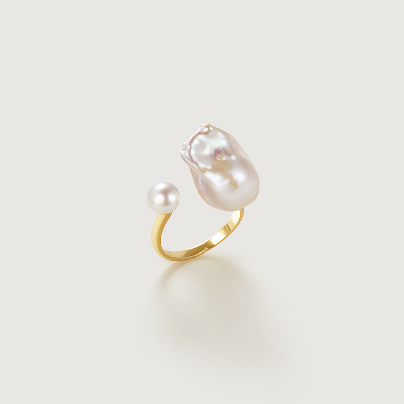 Micro Dew Baroque Pearl Ring