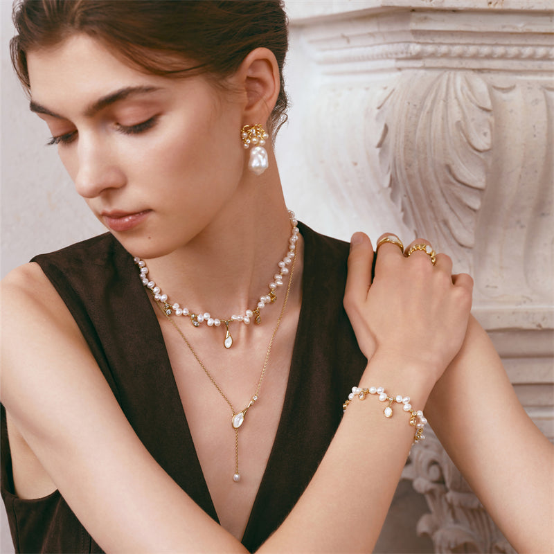 Champagne Moment Pearl Necklace