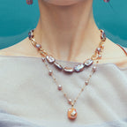 Sea Treasure Baroque Pearl Collar Necklace