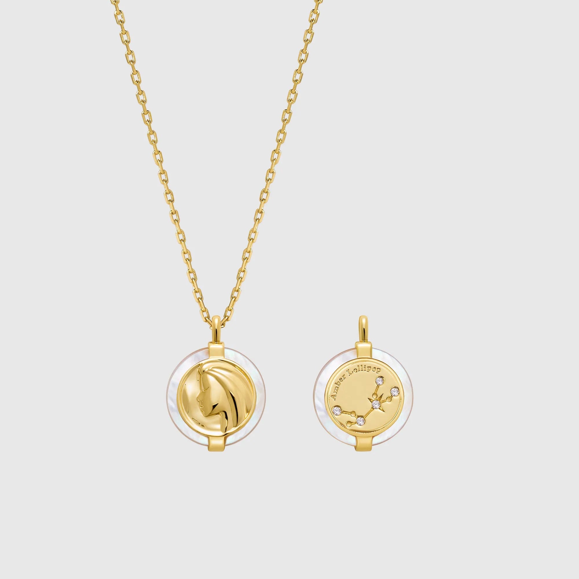 Zodiac Mother-of-pearl Necklace