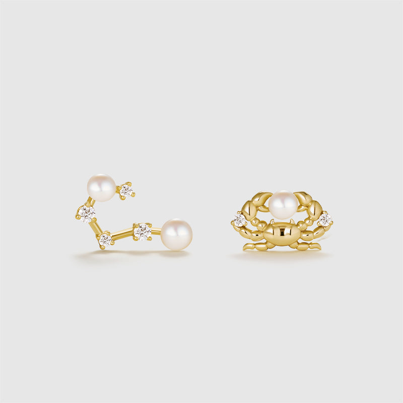 Zodiac Pearl Earrings