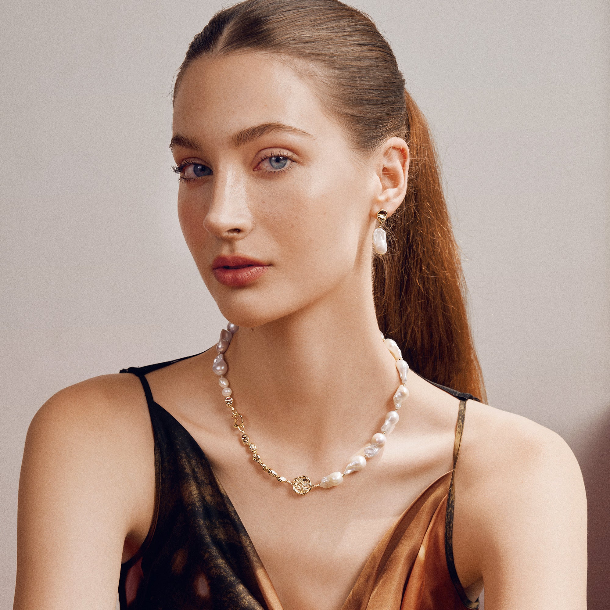 Aurora Baroque Pearl Necklace