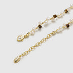 Tiger's Eye Beaded Pearl Necklace