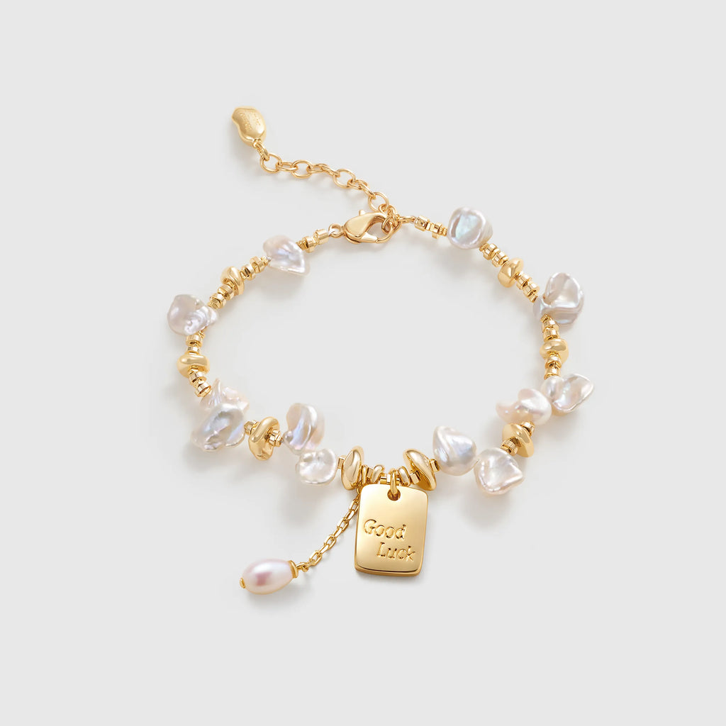 Good Luck Keshi Pearl Bracelet