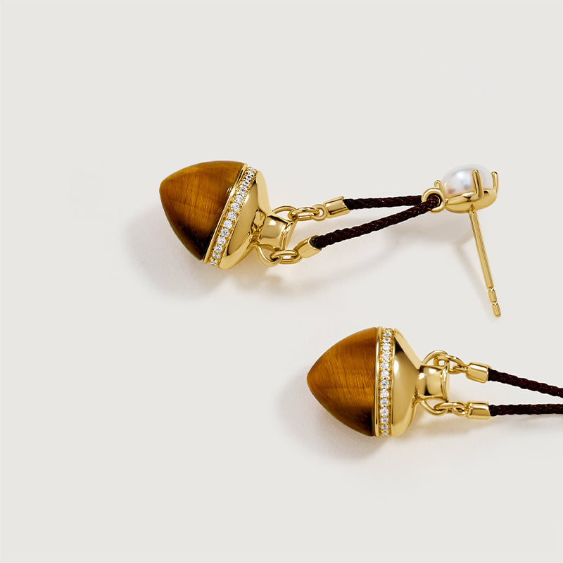 Oracle Tiger’s Eye Drop Earrings