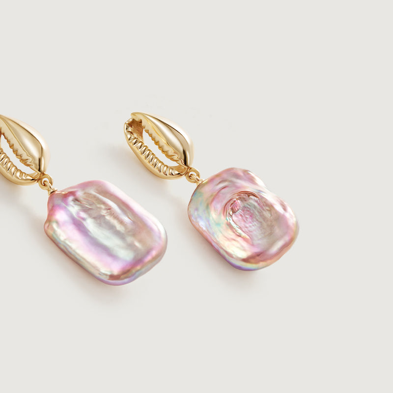 Sea Treasure Baroque Pearl Earrings