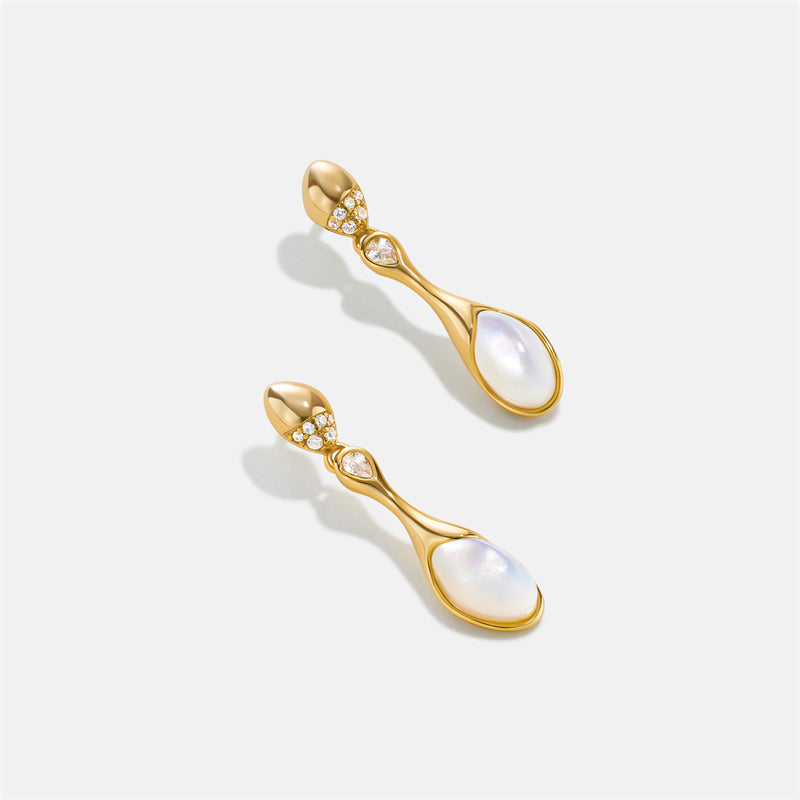 Champagne Moment Pearl Drop Earrings