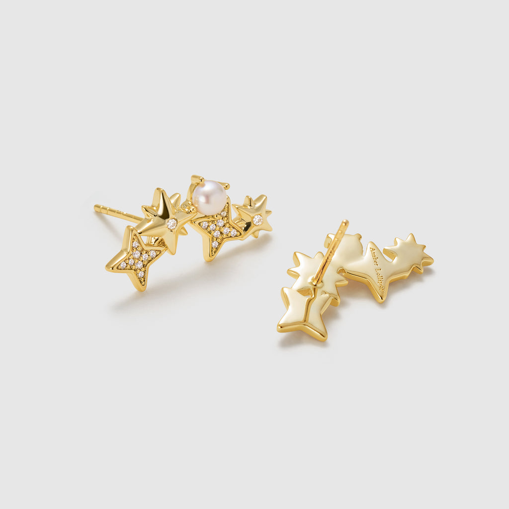 Polaris Pearl Stud Earrings