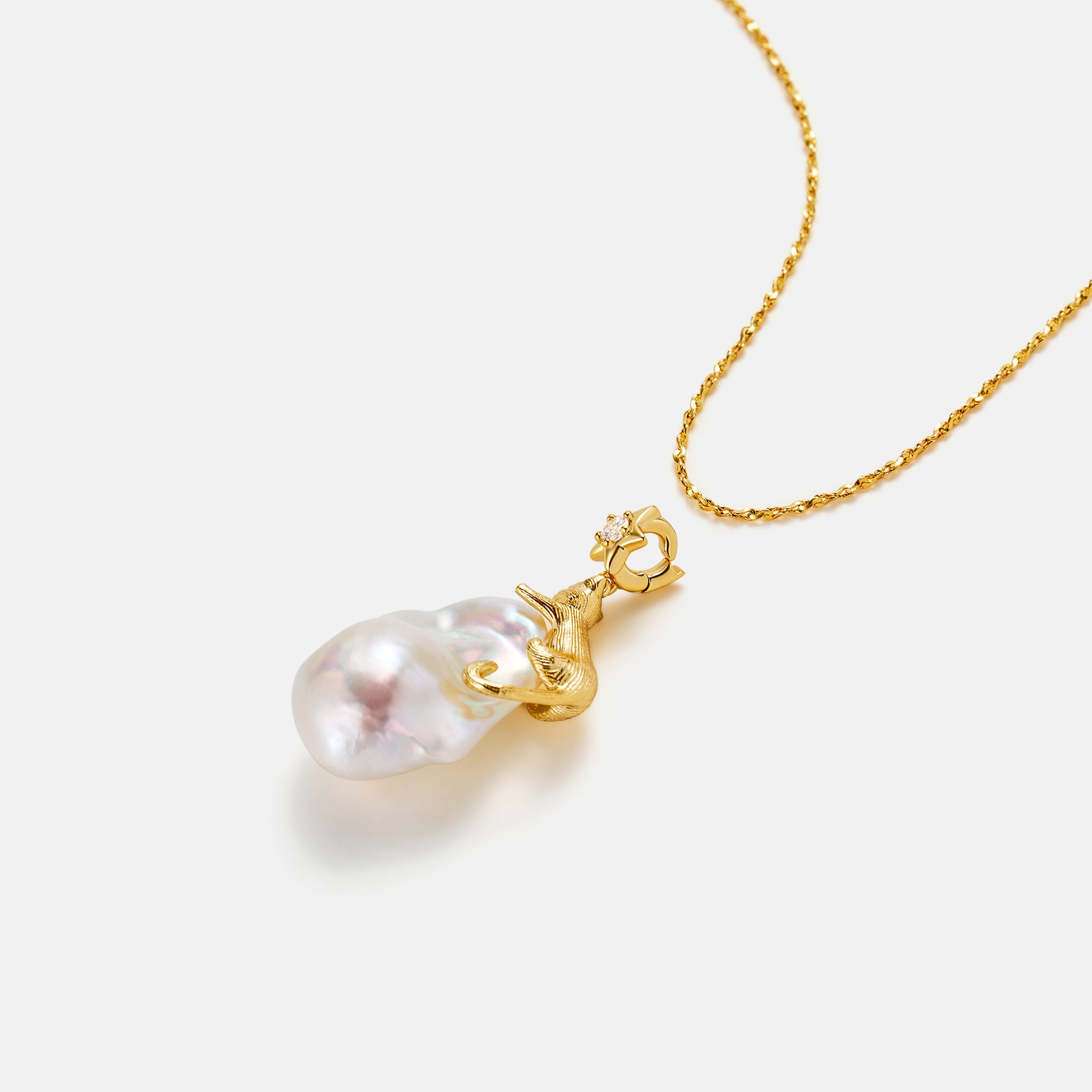 Cat Baroque Pearl Necklace