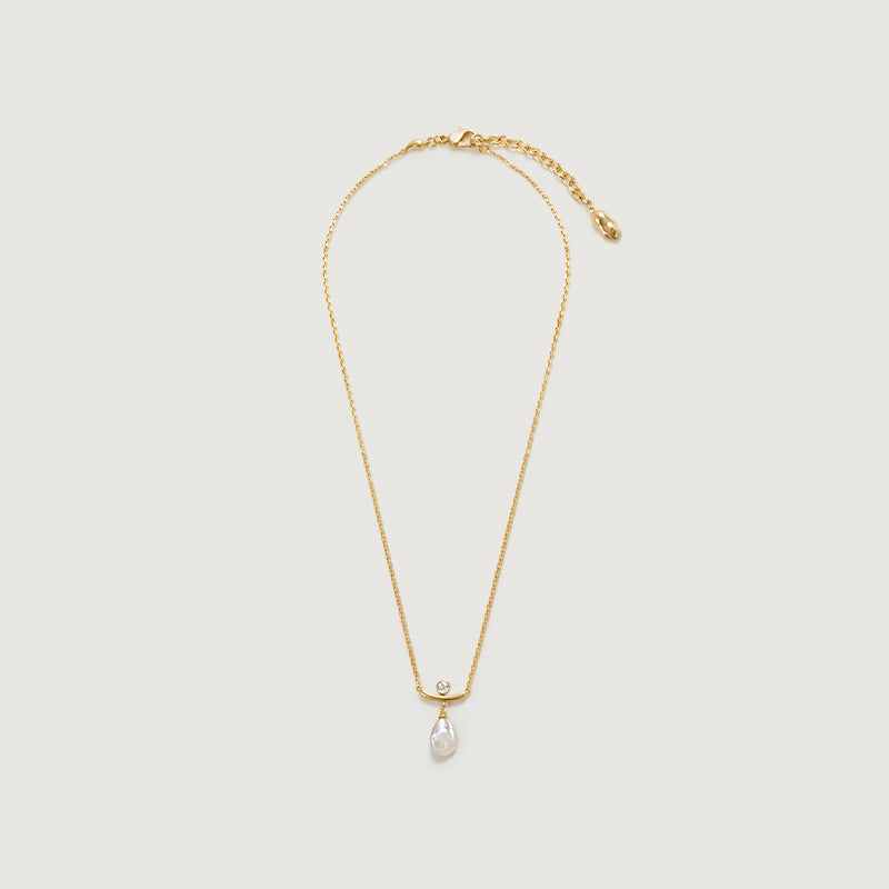 Floriography Pearl Drop Necklace