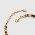 Tiger's Eye Beaded Pearl Bracelet