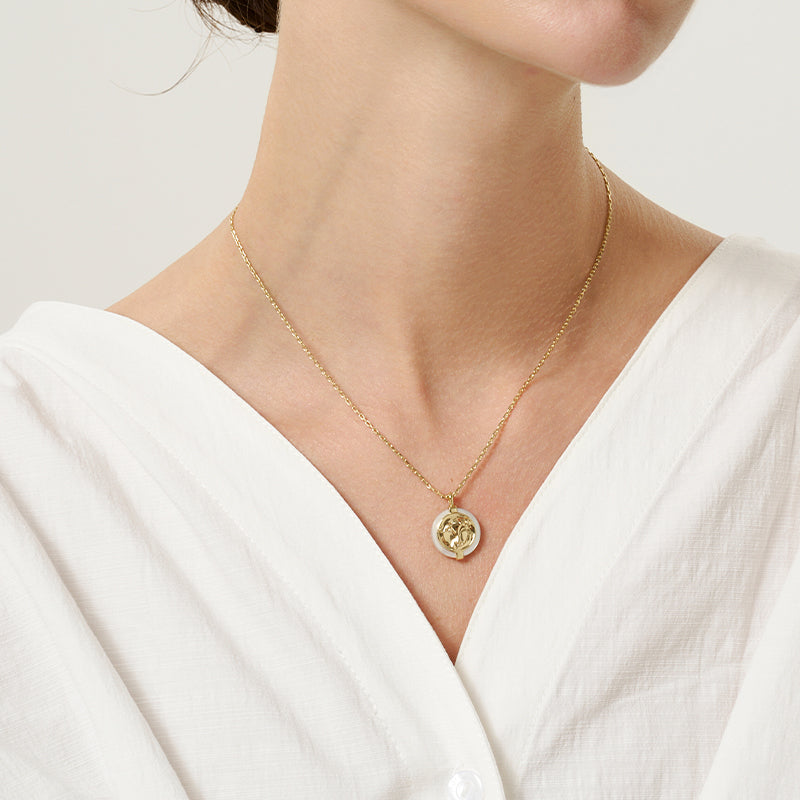 Zodiac Stellar Mother of Pearl Necklace