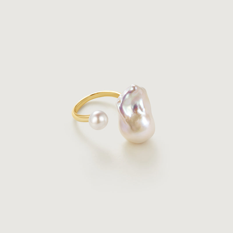 Micro Dew Baroque Pearl Ring