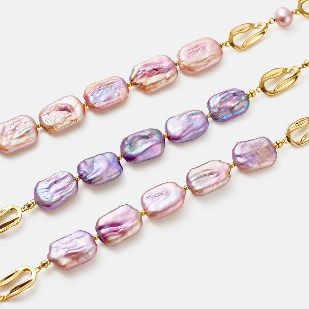 Sea Treasure Baroque Pearl Collar Necklace