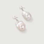 Lotus Baroque Pearl Earrings