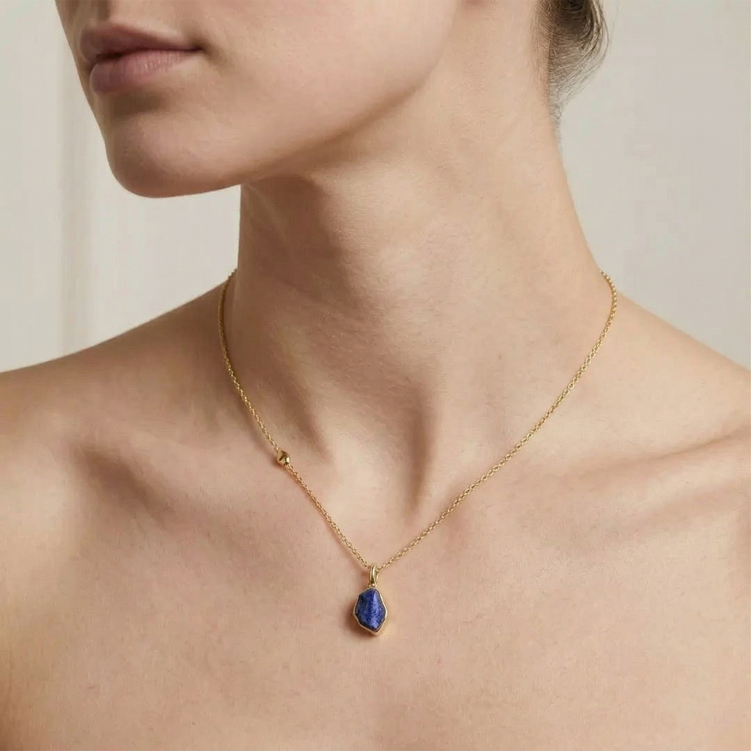 Raw Lapis Lazuli Necklace