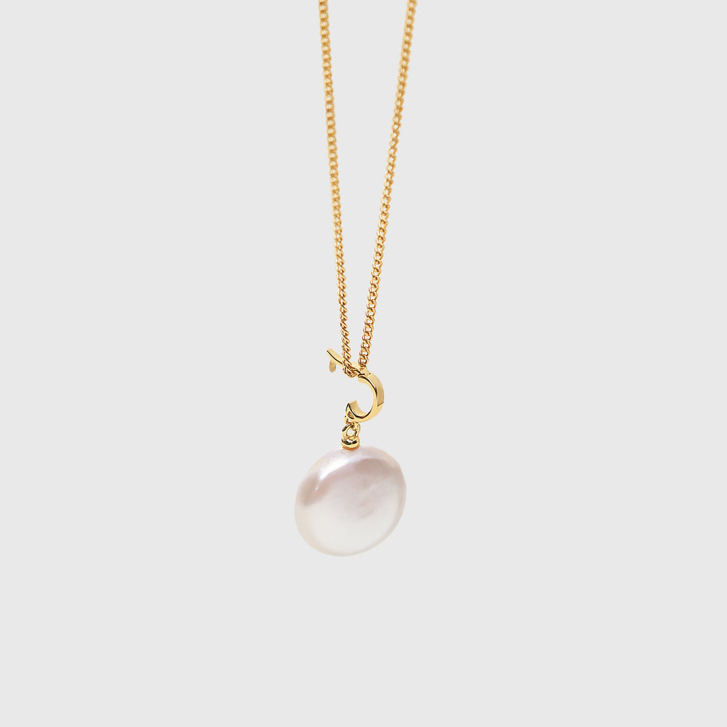 Button Pearl Necklace