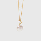 Button Pearl Necklace