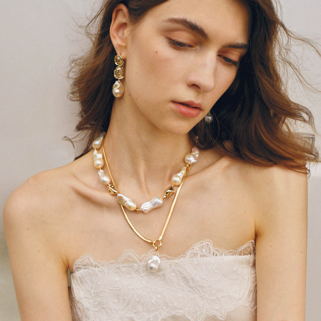 Sea Breeze Baroque Pearl Necklace