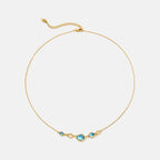 Blue Topaz Multi-Stone Necklace
