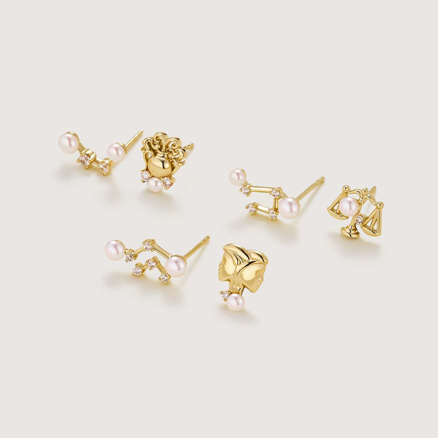 Zodiac Pearl Earrings