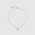 Blush Heart Rose Quartz Necklace