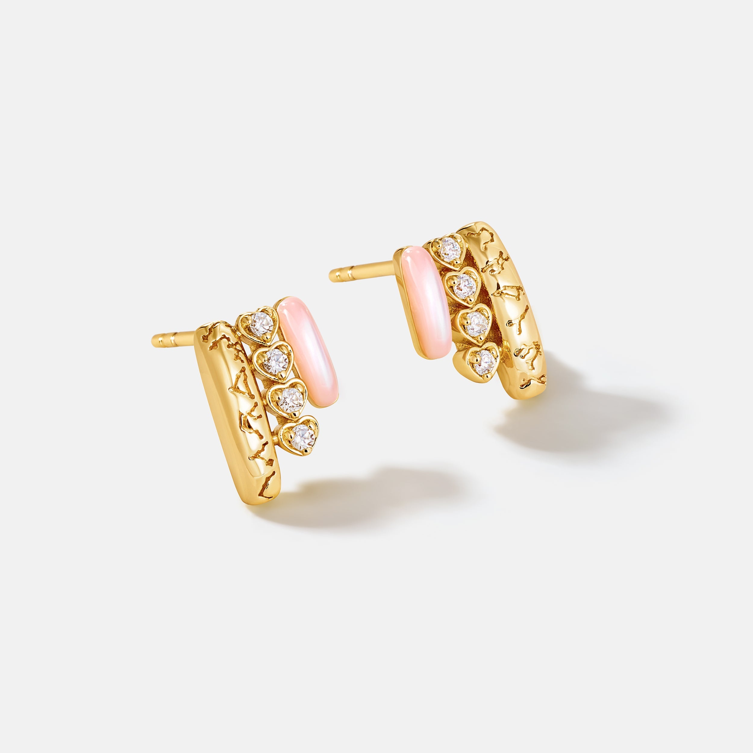 Pink Mother of Pearl Earrings