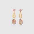 Purple Baroque Pearl Earring