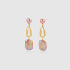 Purple Baroque Pearl Earring
