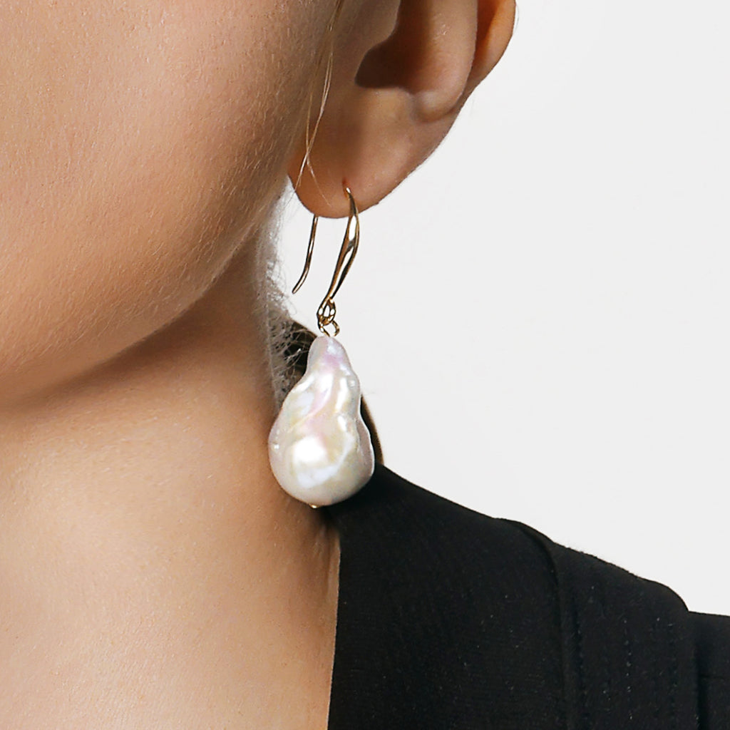 Breaking Dawn Baroque Pearl Earrings